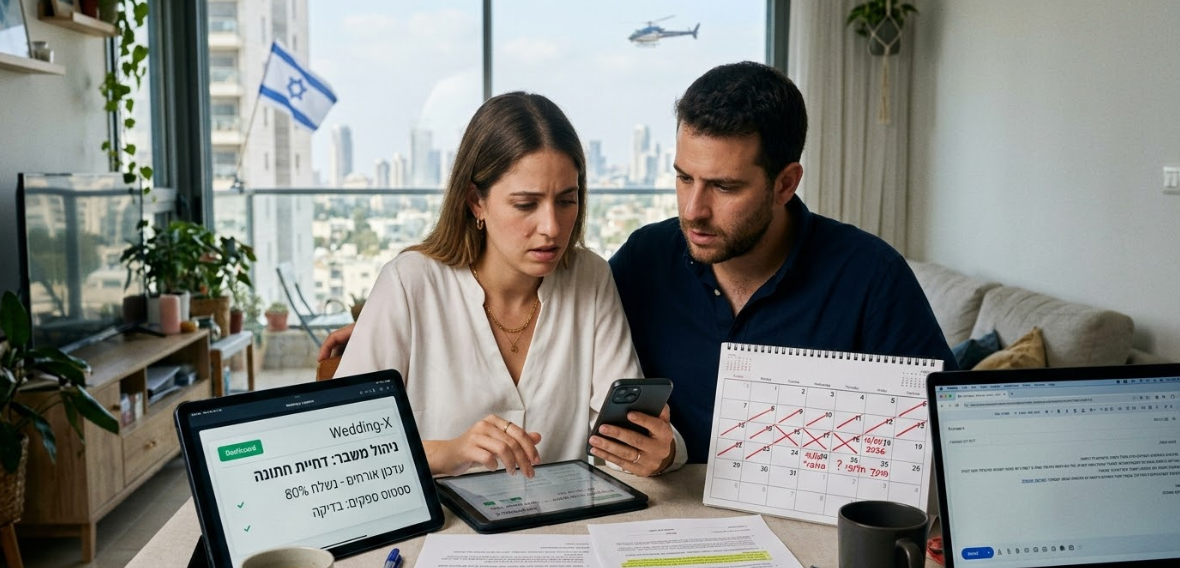 דחיית חתונה בגלל מצב ביטחוני: מדריך שלבים לניהול המשבר